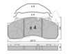 CIFAM 822-594-0 Brake Pad Set, disc brake